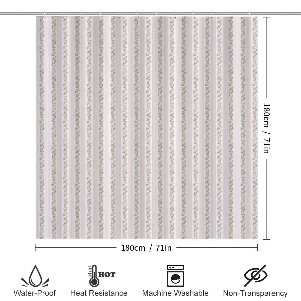 Pastel Flora and Stripes — Detail 2