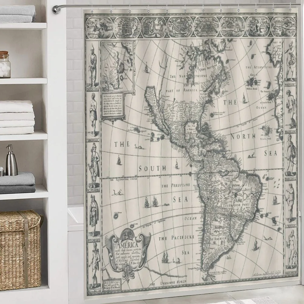Retro Old America Map — Detail 4