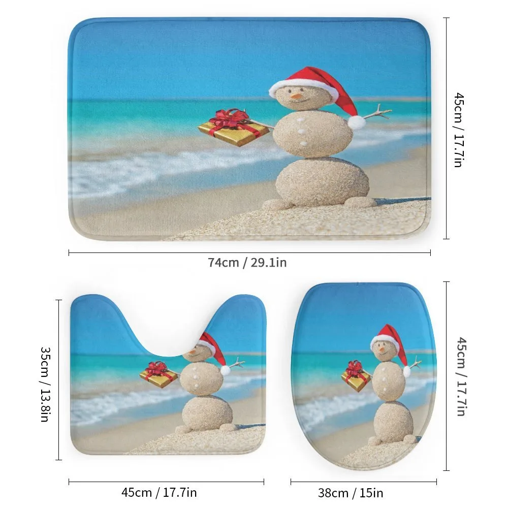 Sand Snowman Santa Hat — Detail 1