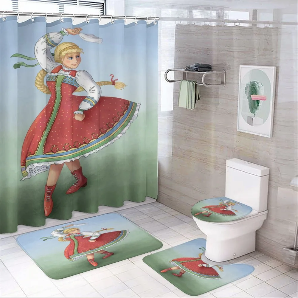 Slavic Girl Dancing Drawing — Your design
