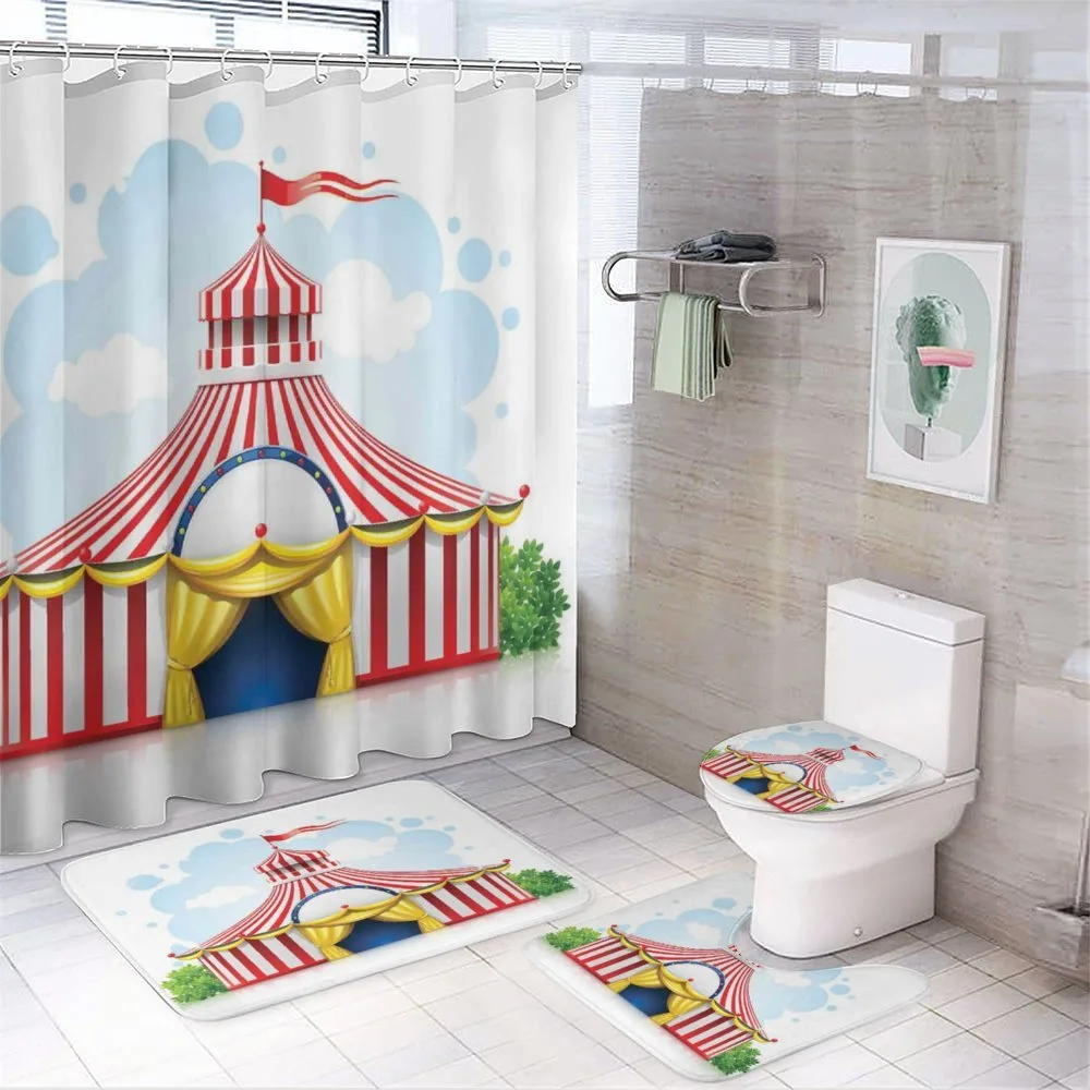 Striped Tent with Flag — Your design