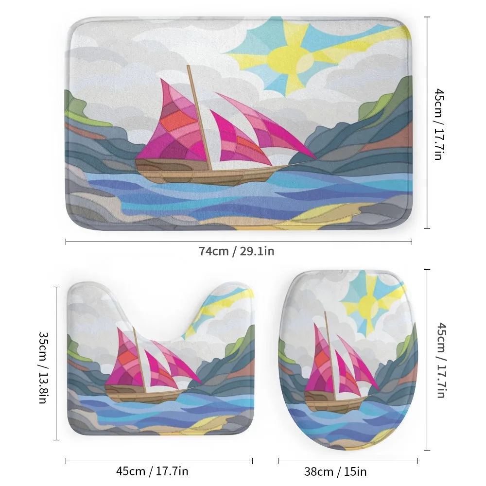 Sun Sail Boat Vitray — Detail 1