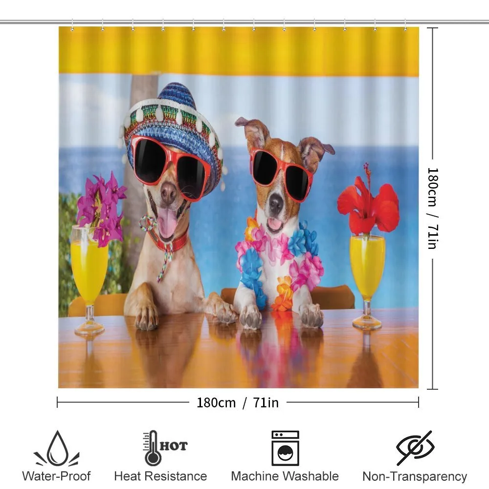 Tropic Summer Dog Friends — Detail 2