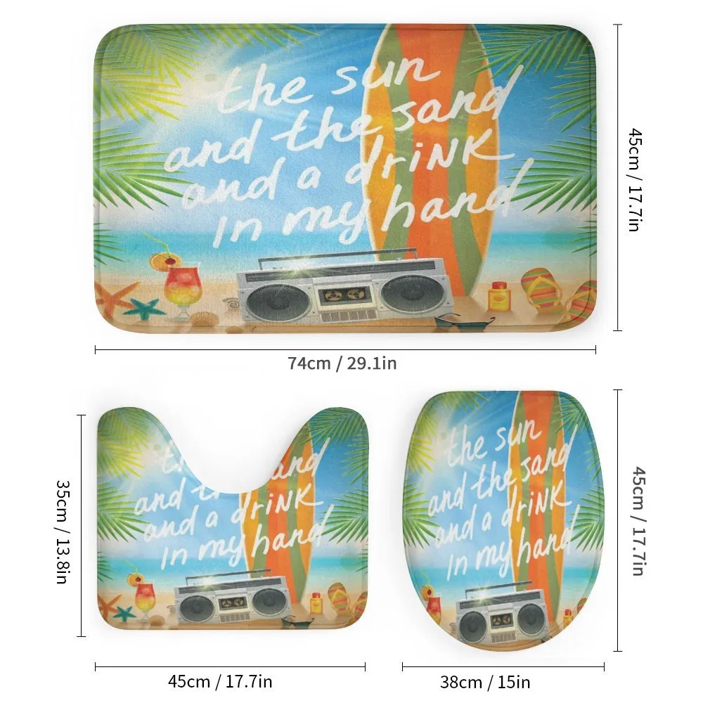 Tropical Beach Surfboard — Detail 1