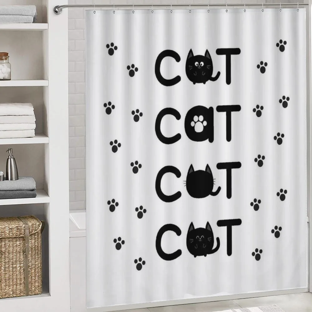 Cat Text with Paw Prints — Detail 4