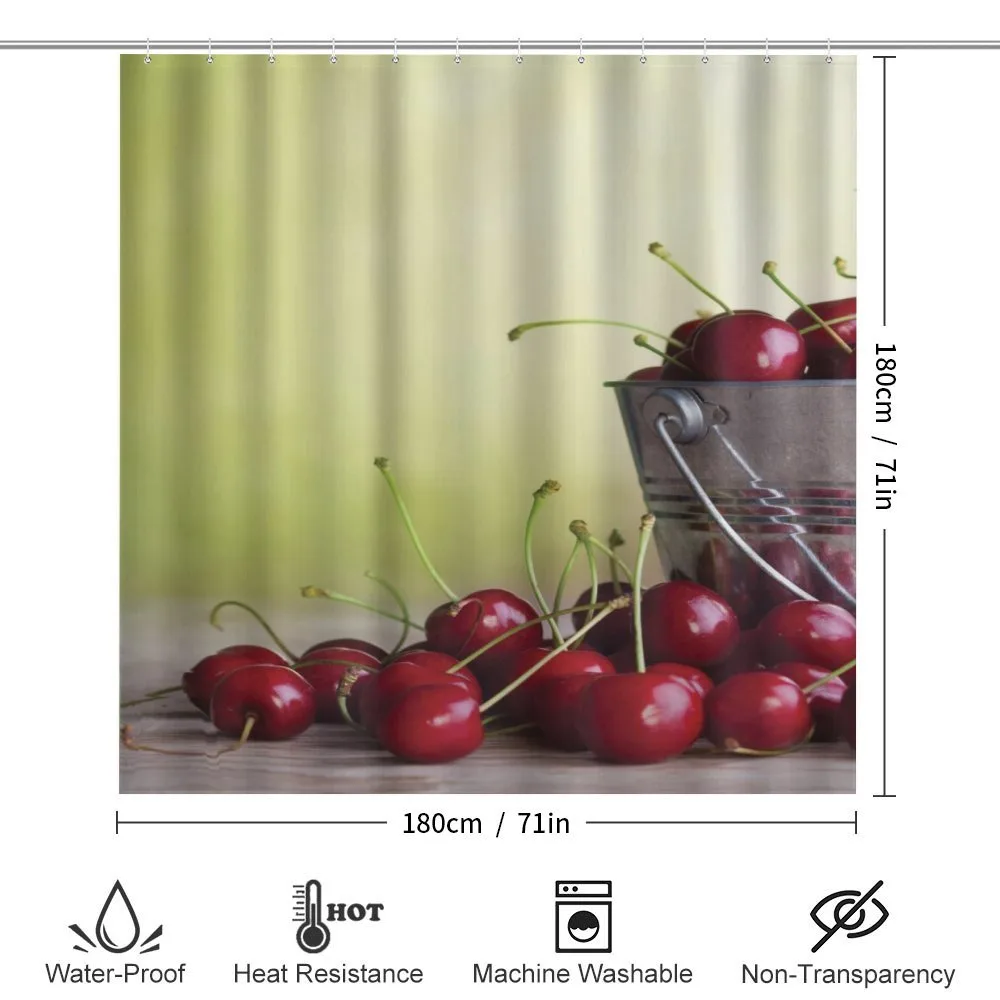 Cherries Bucket on Ombre — Detail 2