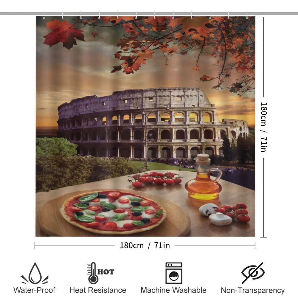 Colosseum Italy Pizza Autumn — Detail 2