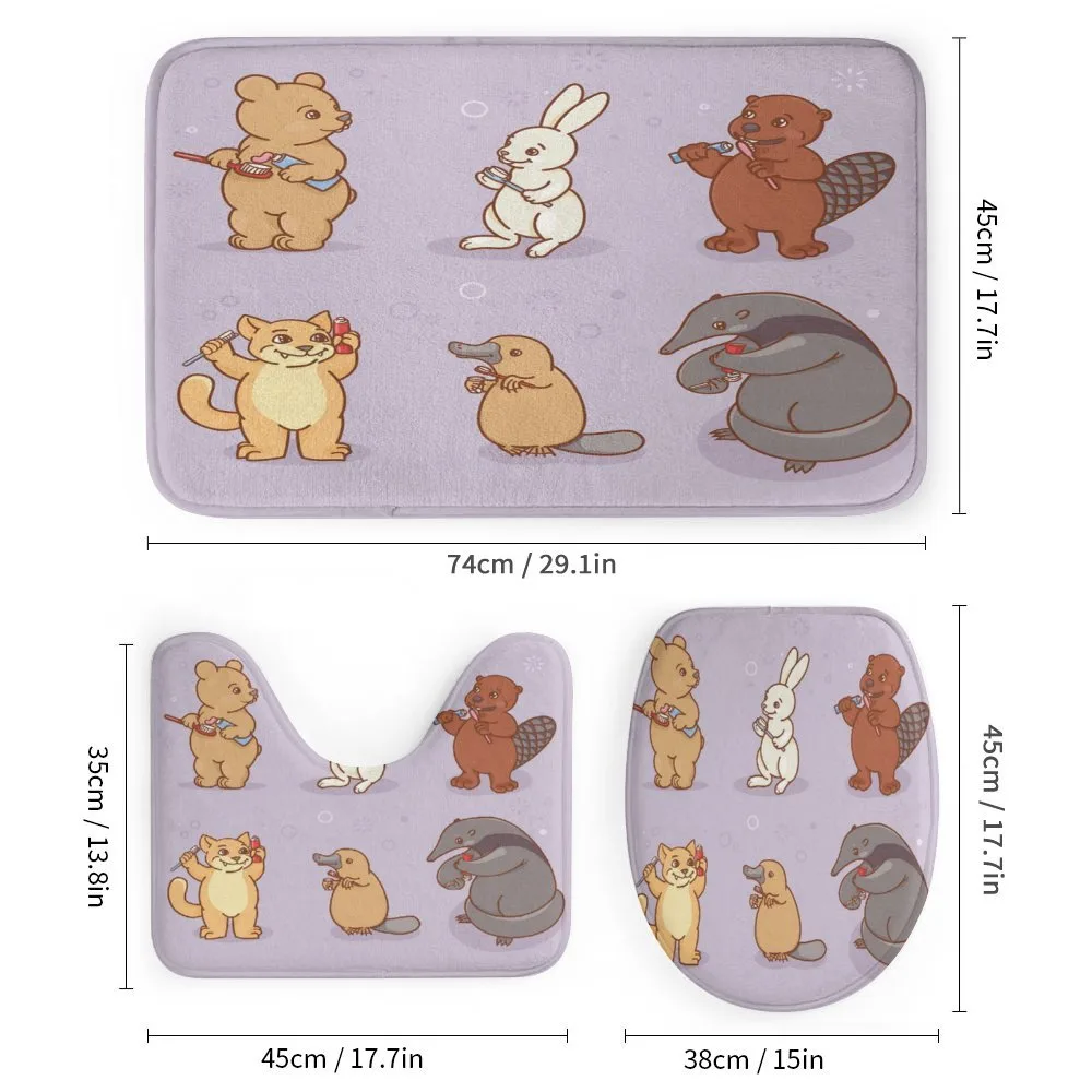 Creatures Brushing Teeth — Detail 1