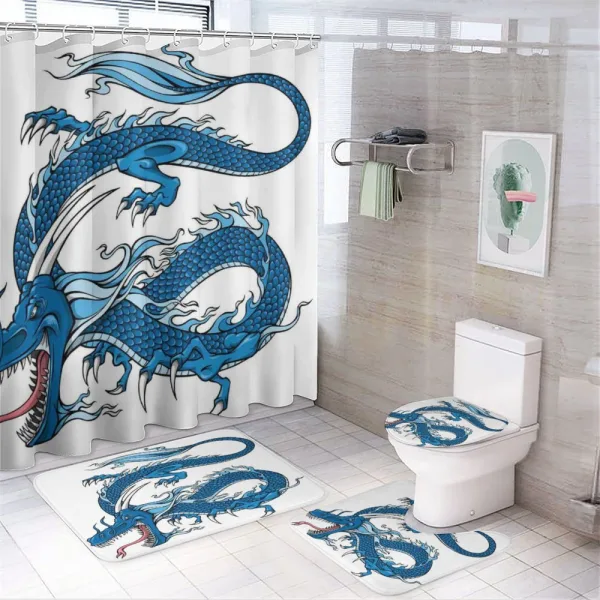 Dragon Myth Creature on a shower curtain