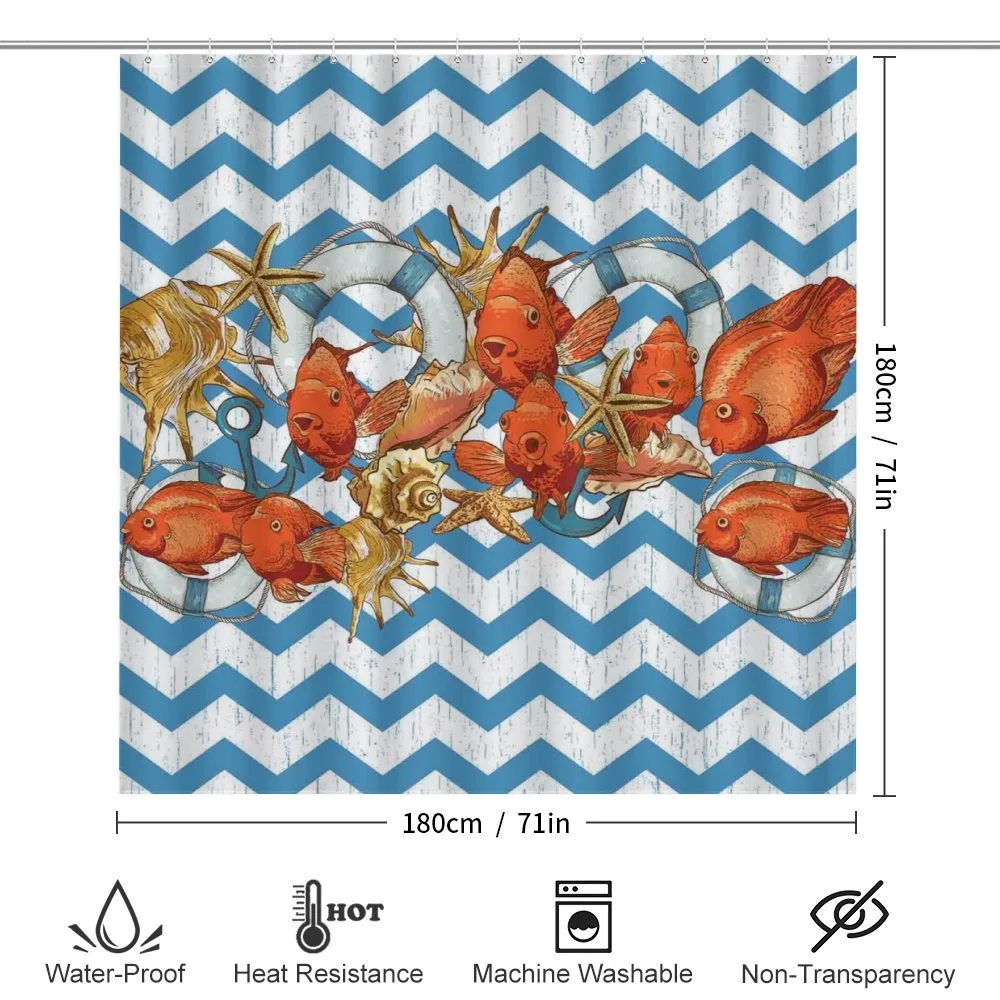 Fish Shell Ahoy Chevron — Detail 2