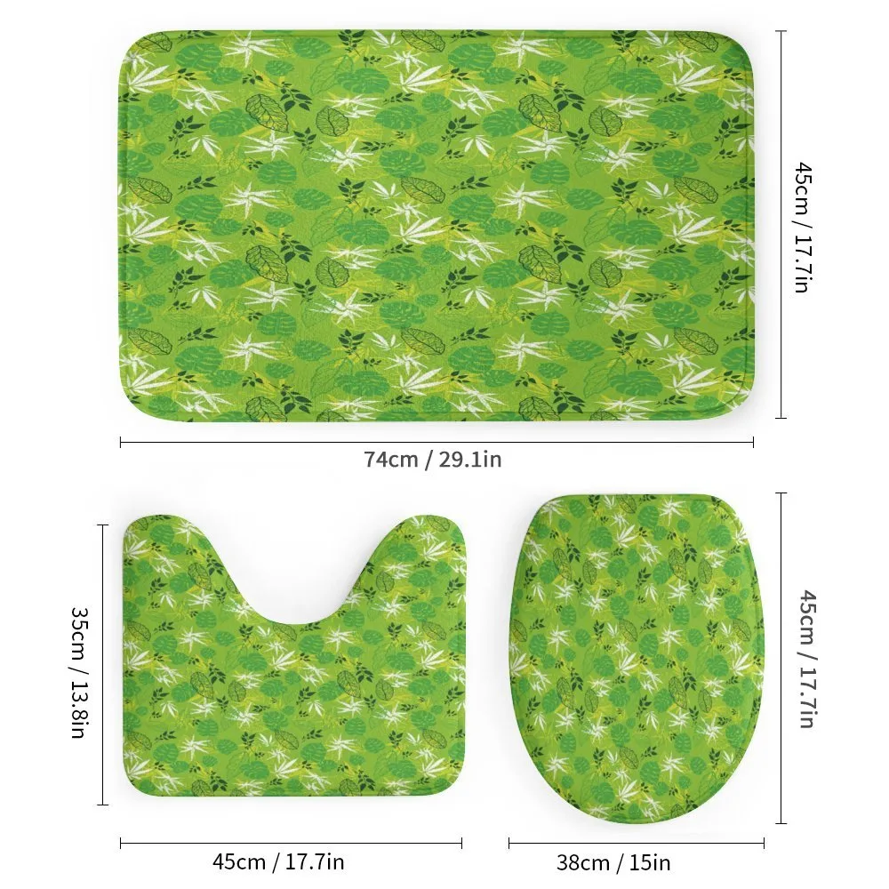 Jungle Scene Monstera Leaves — Detail 1