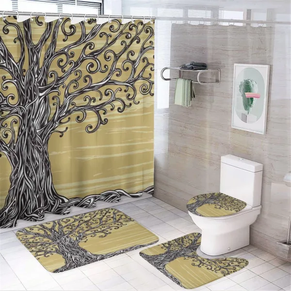 Nature Eco Sketchy on a shower curtain