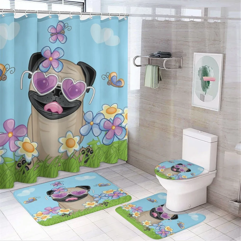 Puppy on the Field Flowers — Your design