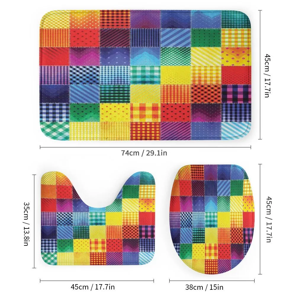 Rainbow Retro Patchwork — Detail 1