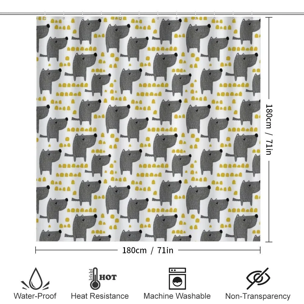 Sketch Style Canine Pattern — Detail 2