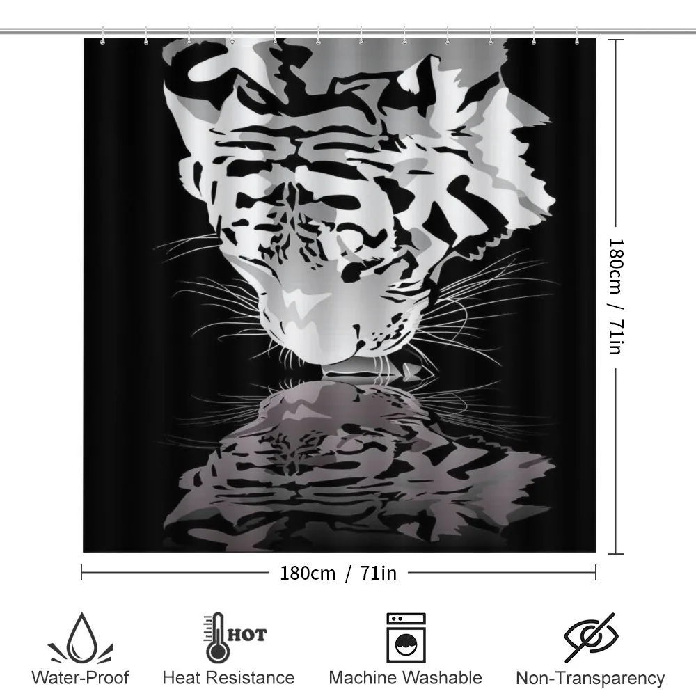 Tiger Drinking Water — Detail 2