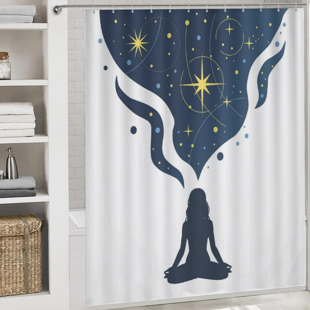 Woman Yoga with Starry Smoke — Detail 4