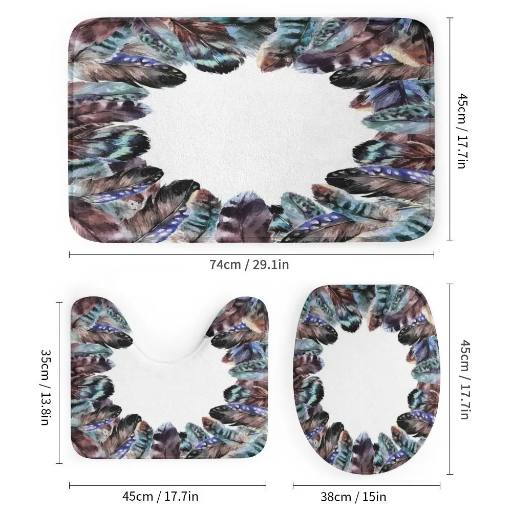 Bird Feathers Circle Art — Detail 1