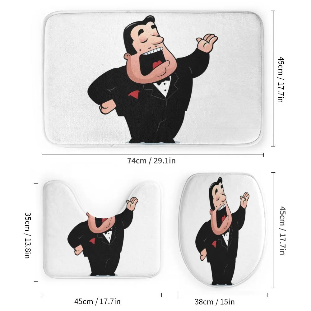 Cartoon Singer Man in Smokin — Detail 1