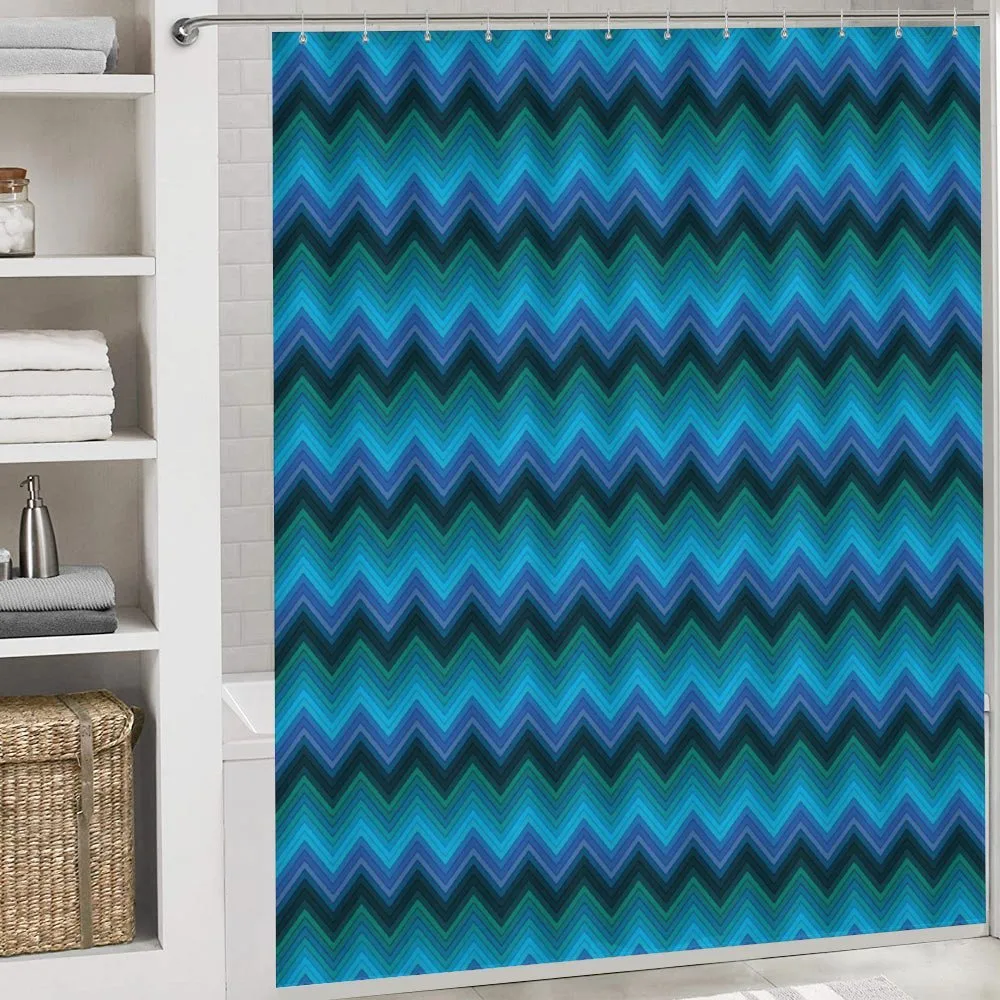 Chevron Aquatic Colors — Detail 4