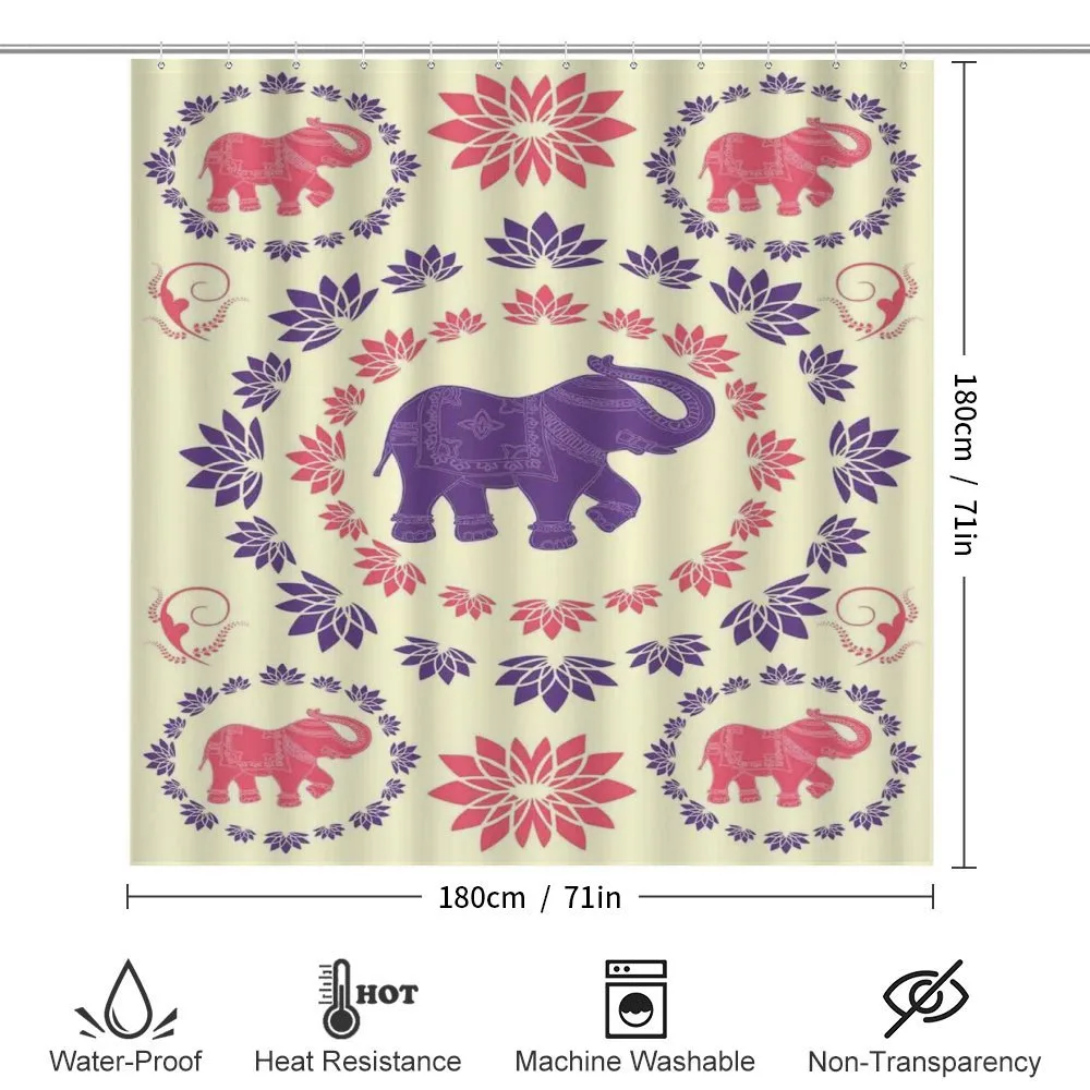 Colorful Floral Elephant — Detail 2
