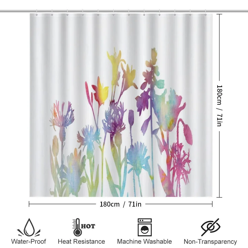 Colorful Ombre Floral Art — Detail 2