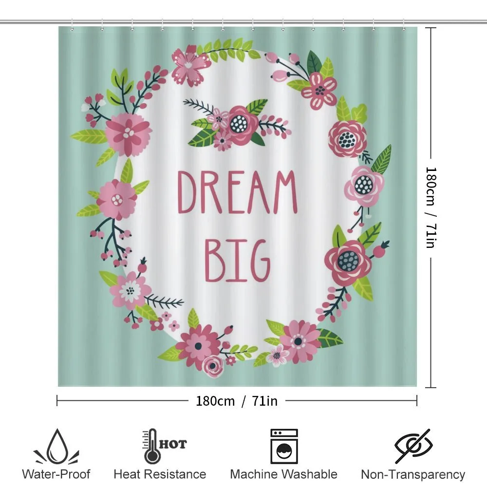 Dream Big in Floral Wreath — Detail 2