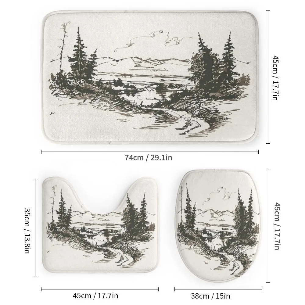 Forest Landscape Sketch — Detail 1