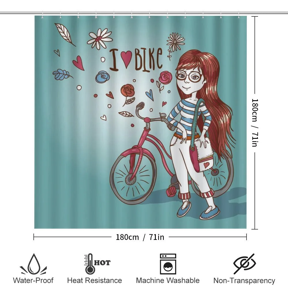Girl with Bike — Detail 2
