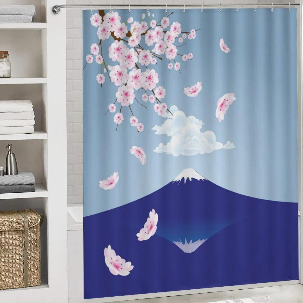 Mountain and Cherry Blossoms — Detail 4