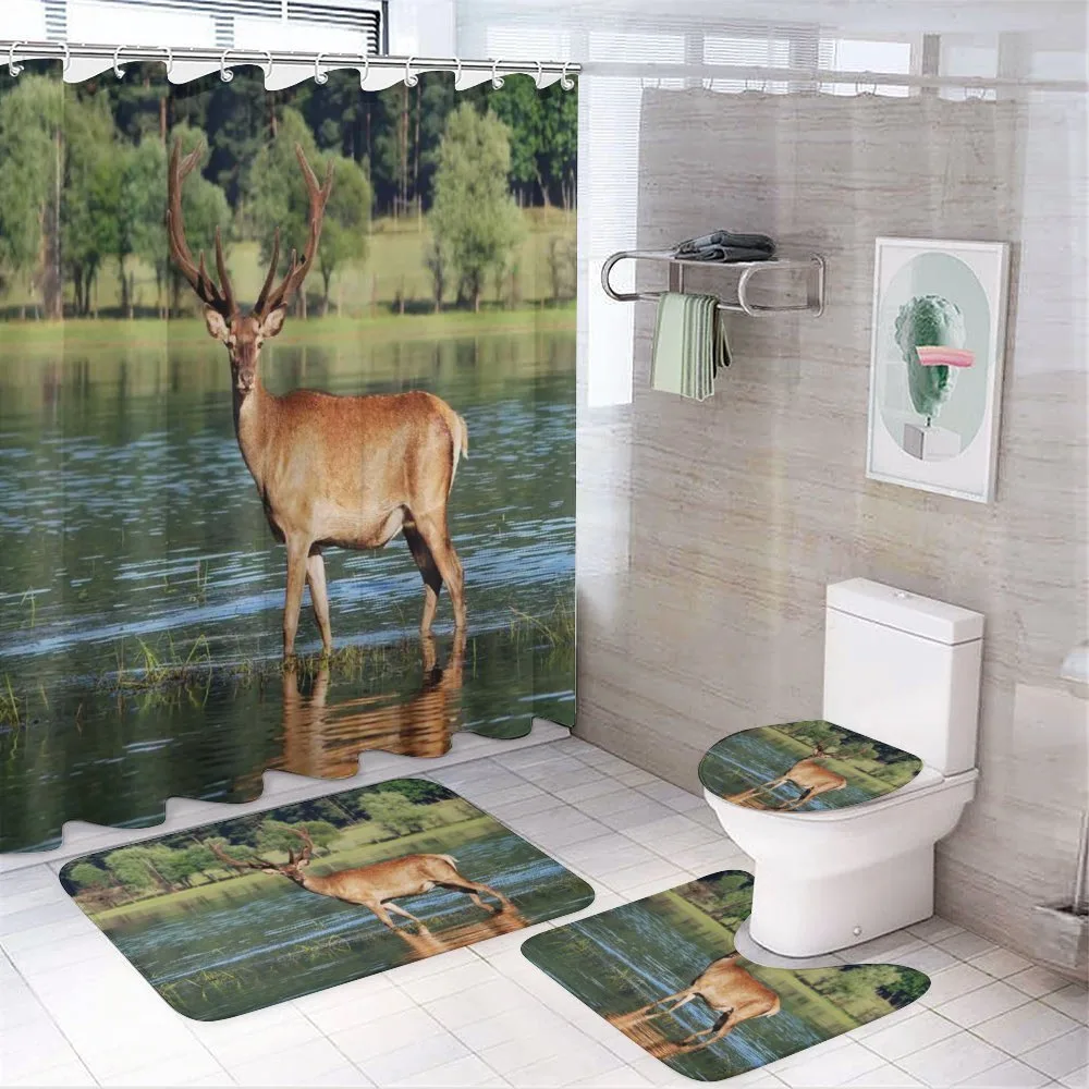 Mountain Animal in Water — Your design