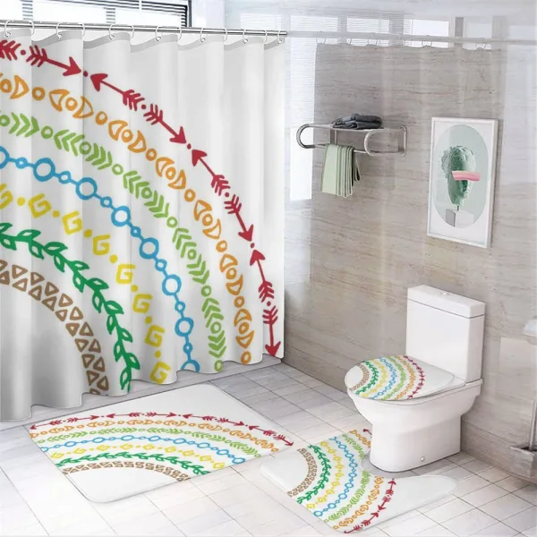 Native Arrows on a shower curtain