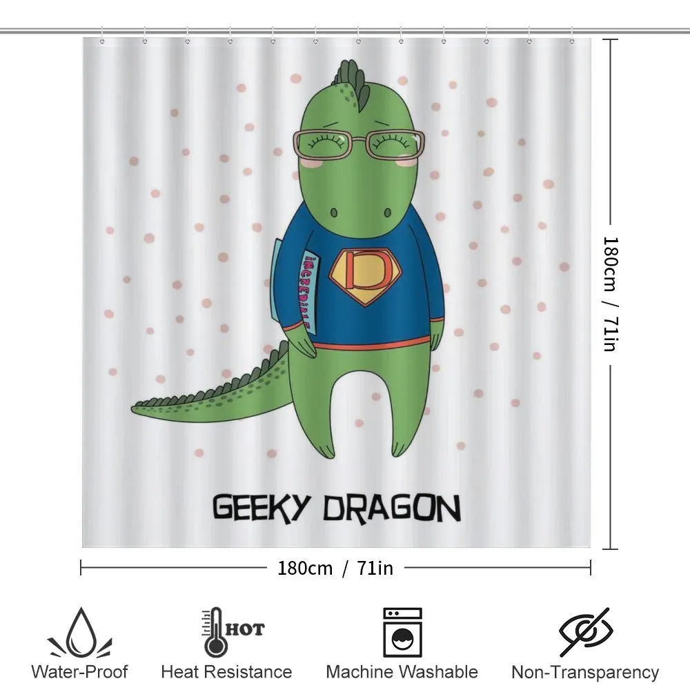 Nerd Dragon and Comic Book — Detail 2