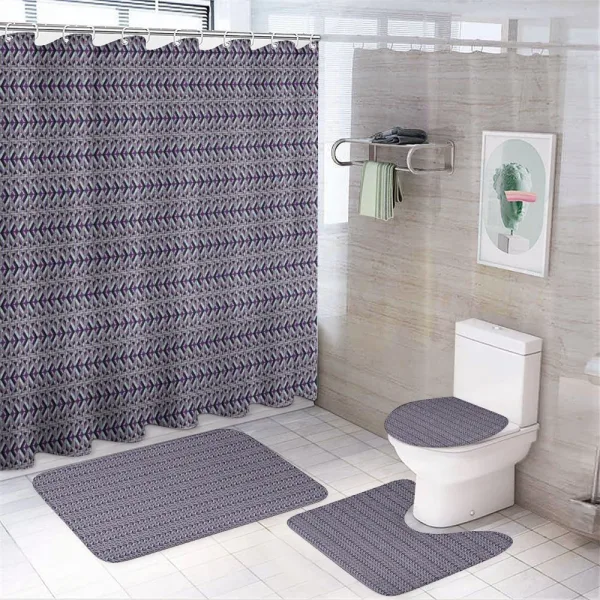 Ornament Chevrons on a shower curtain
