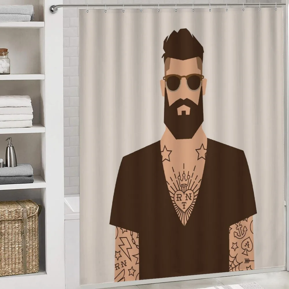 Tattooed Hipster Cartoon — Detail 4