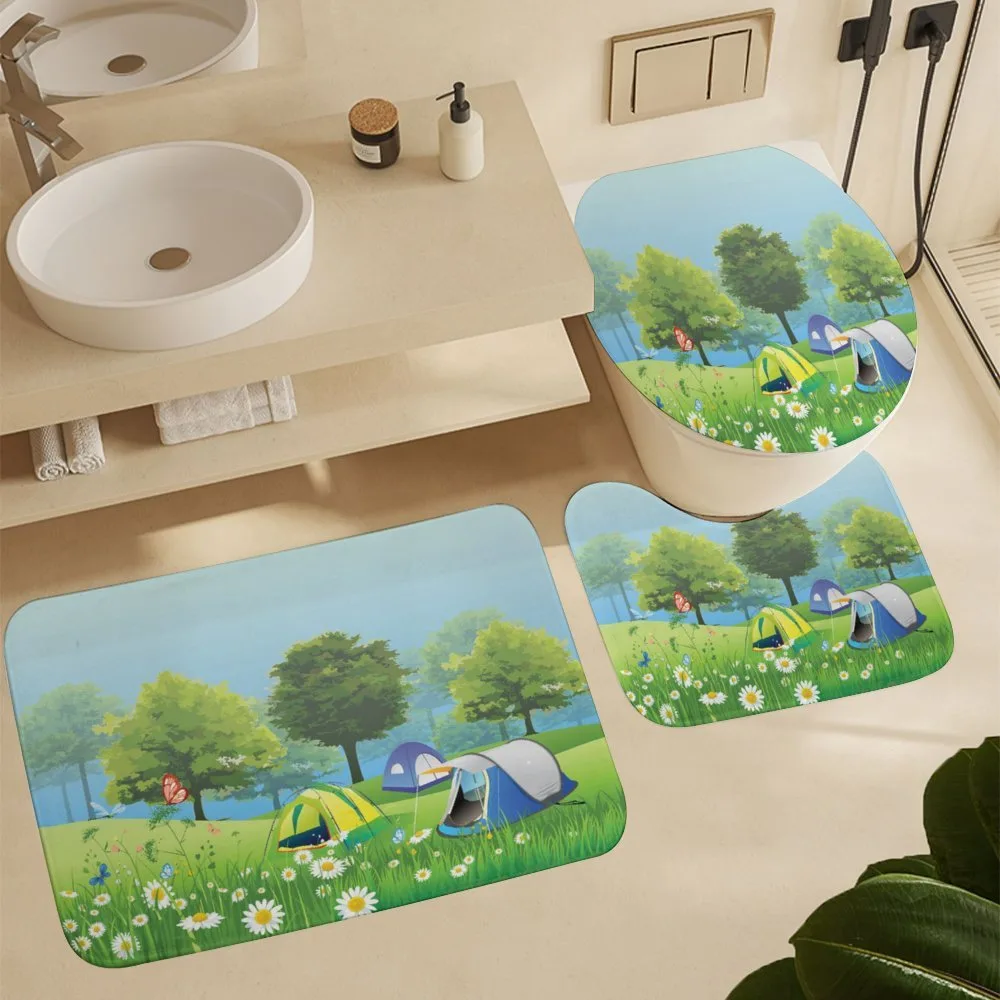Tents in Spring Forest — Detail 5