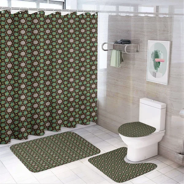 Traditional Stripes on a shower curtain