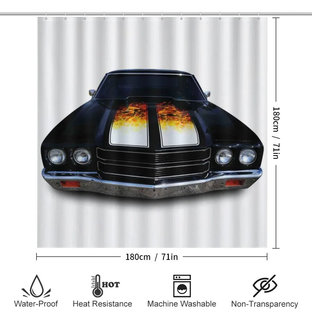 Vintage Retro Car Flame — Detail 2