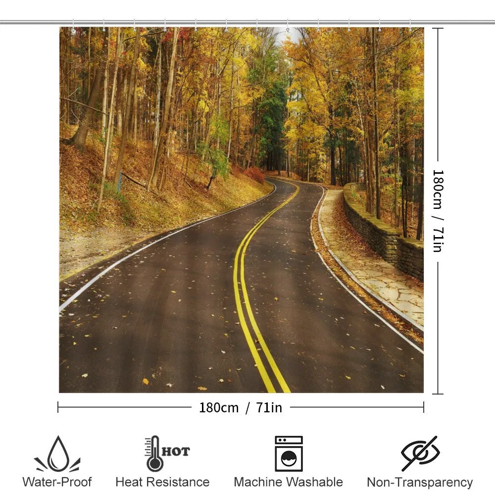Autumn Scenery Roadway — Detail 2