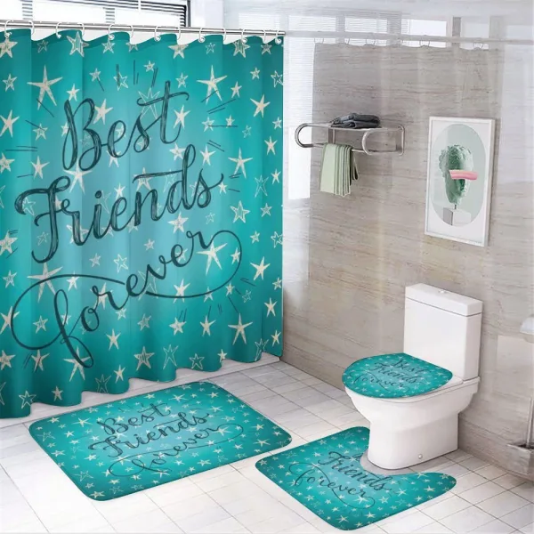 Best Friends Forever on a shower curtain