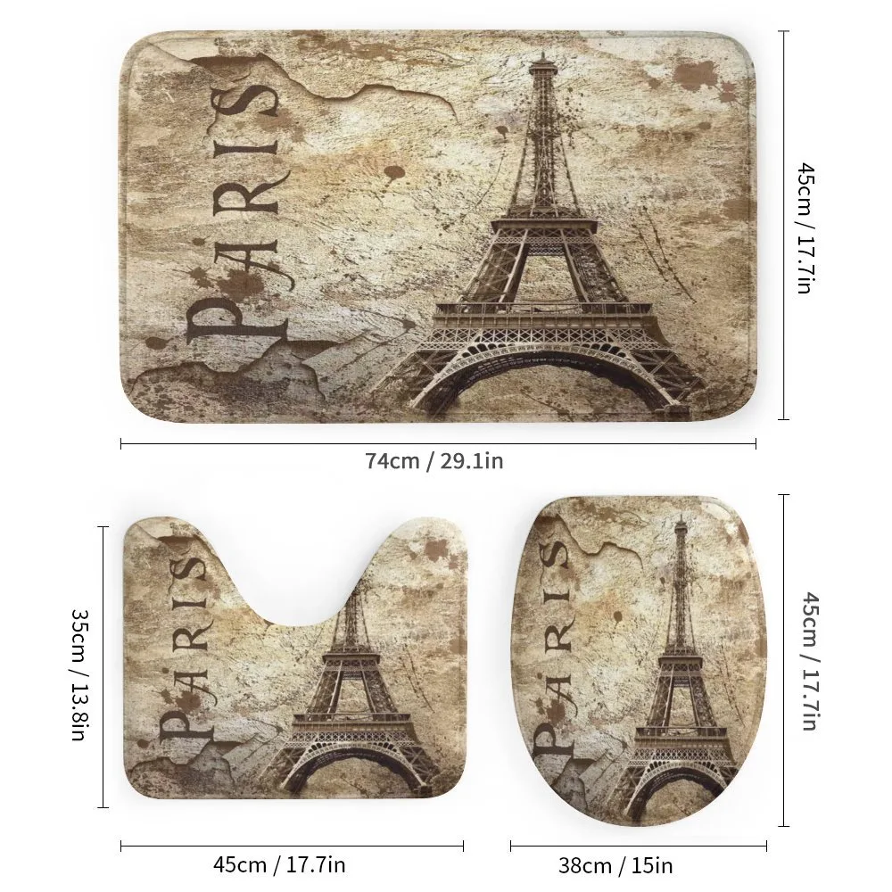Eiffel Tower on Grunge Wall — Detail 1
