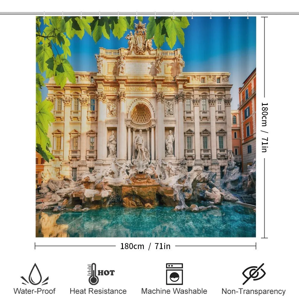 Fountain Di Trevi Tourist — Detail 2