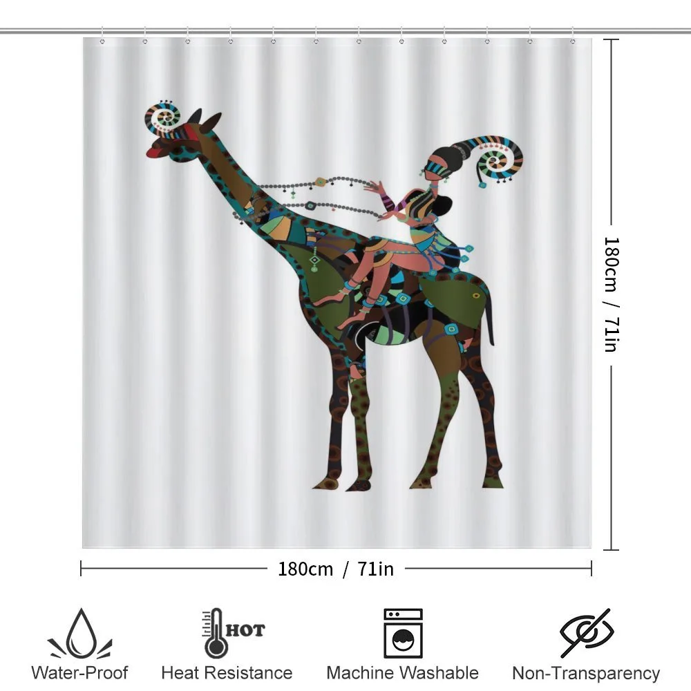 Girl Riding Giraffe — Detail 2