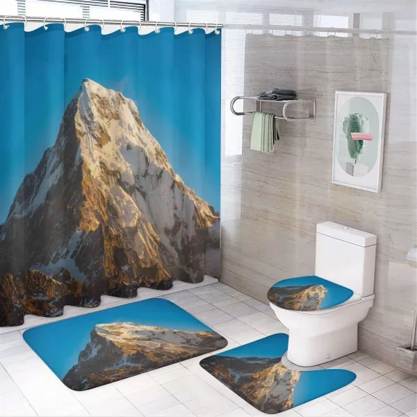 Himalaya Mountains on a shower curtain