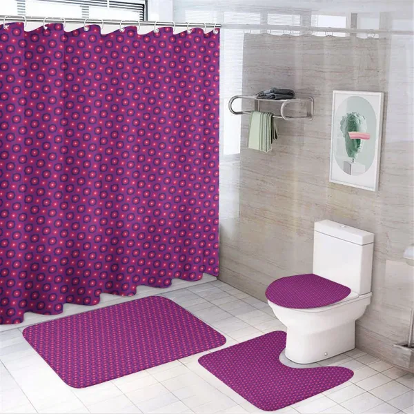 Intricate Modern Circles on a shower curtain