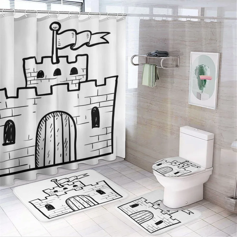 Monochrome Fortress Gate — Your design