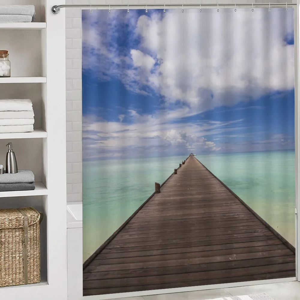 Peaceful View Long Jetty Ocean — Detail 4
