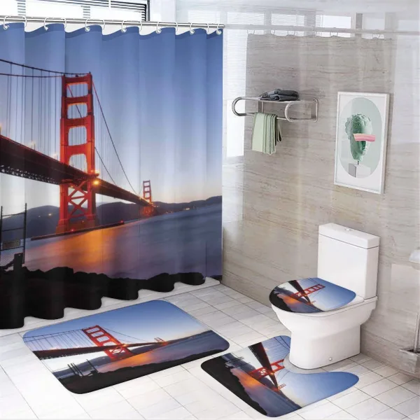 San Francisco Bridge on a shower curtain