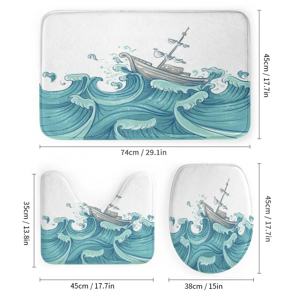 Ship and Ocean Waves — Detail 1