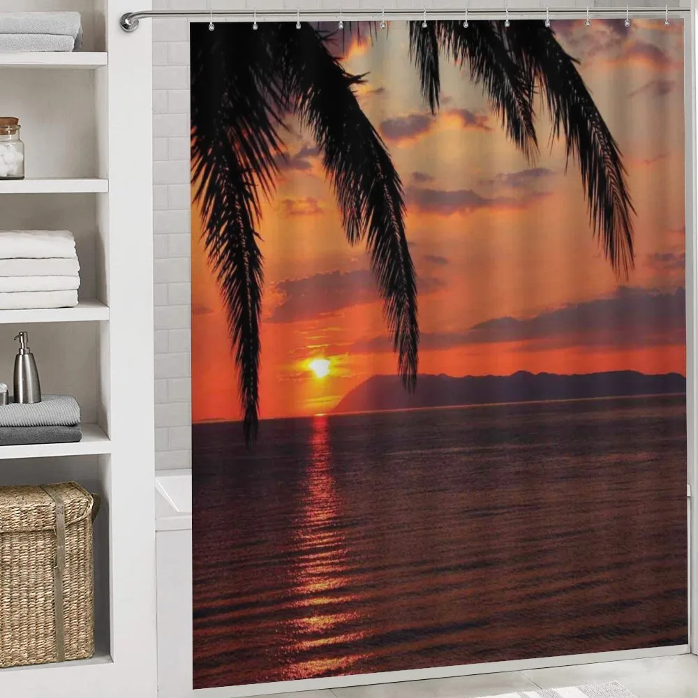 Sunrise on Sea and Palms — Detail 4
